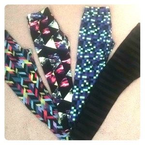 City street cotton leggings (set of 4)